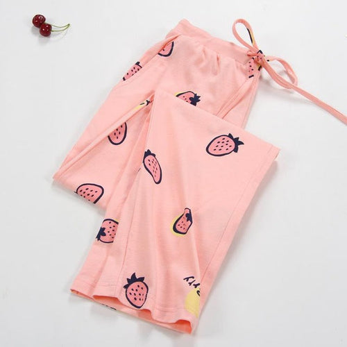 1 pcs Sleeping Trousers Home Pants For Women Pajama Pants Sleep Bottoms 8696