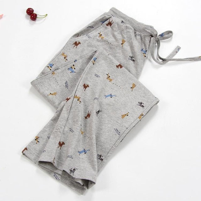 1 pcs Sleeping Trousers Home Pants For Women Pajama Pants Sleep Bottoms 8696