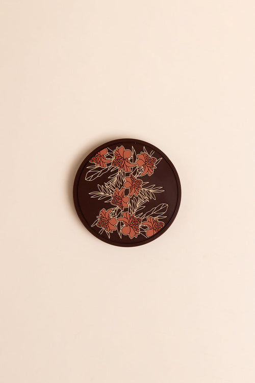 4 Pack Coasters - Teak Ginger Bloom