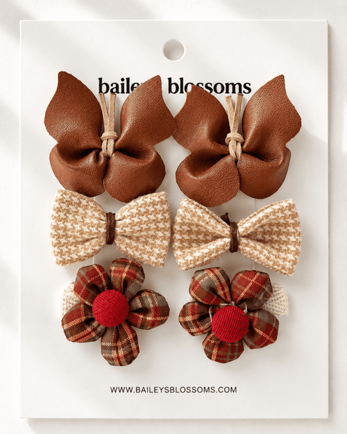 6-Piece Hair Clip Set - Harvest & Bloom product_type - Bailey's Blossoms