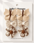 6-Piece Hair Clip Set - Vanilla Cream product_type - Bailey's Blossoms