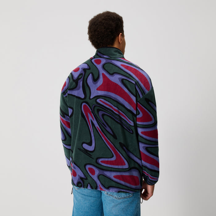 Adult Unisex Ireland Retro Fleece Green/Purple