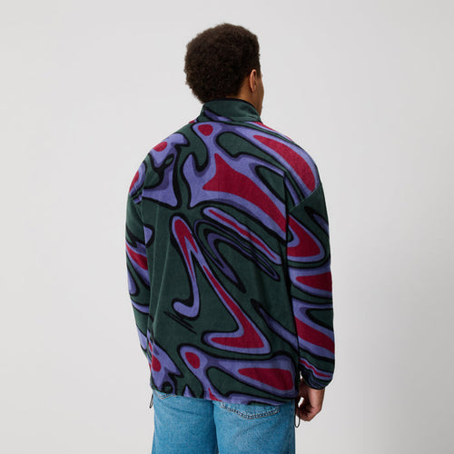 Adult Unisex Ireland Retro Fleece Green/Purple
