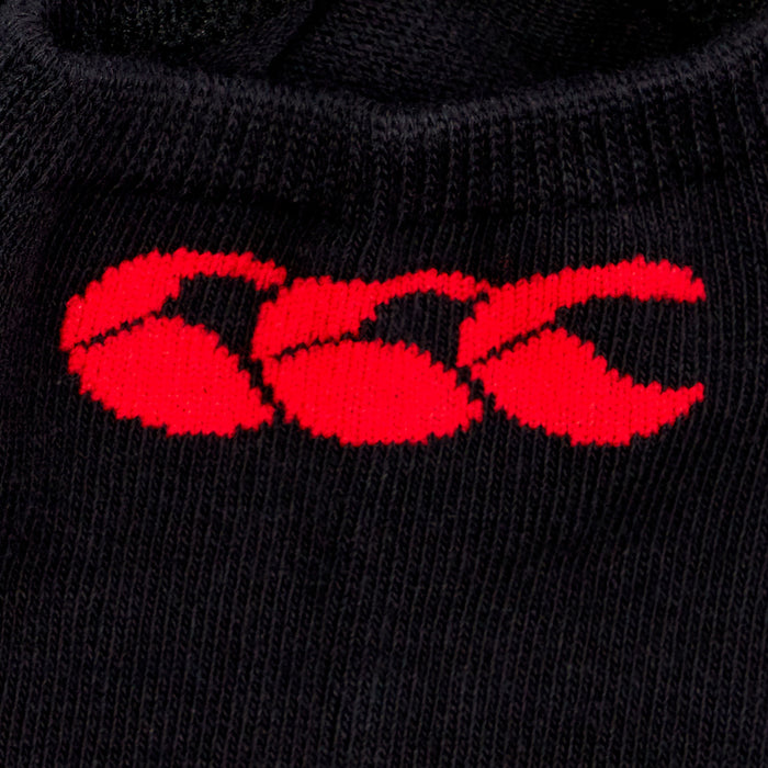Adult Unisex Trainer Liners 3 Pack Black/Red