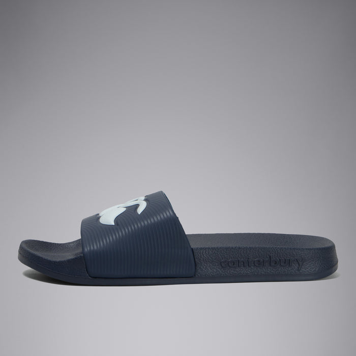 Adult Unisex Wide Fit Slide White/Navy