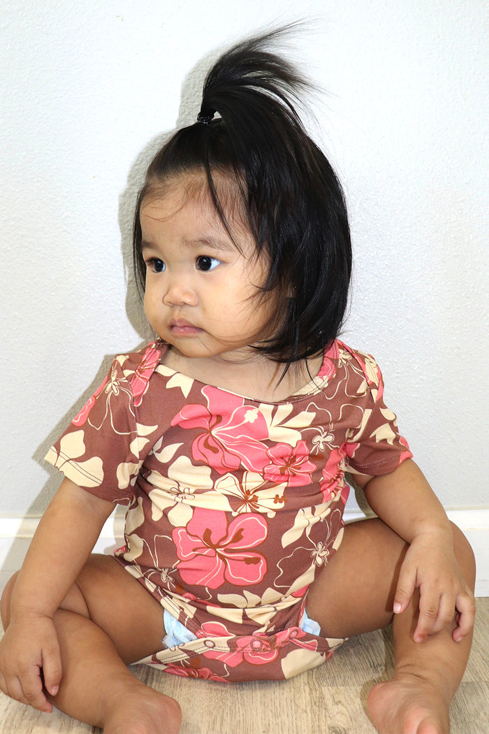Alex Onesie - Rosado Hibiscus Jungle