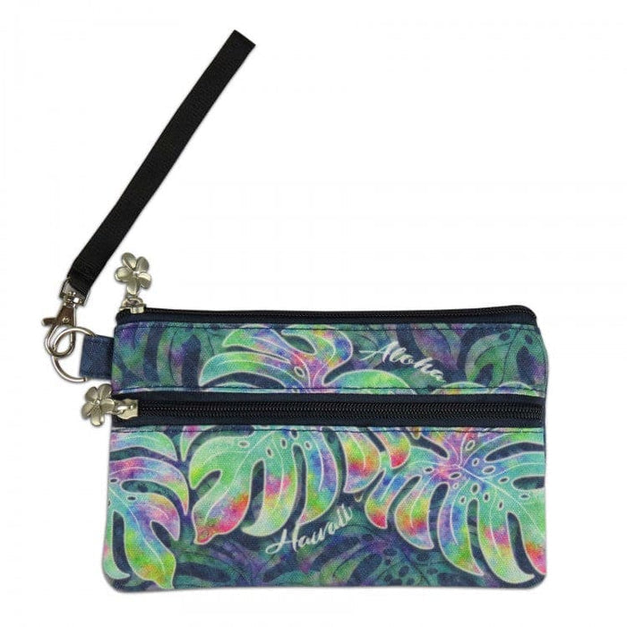Aloha Hawaii Monstera Wristlet