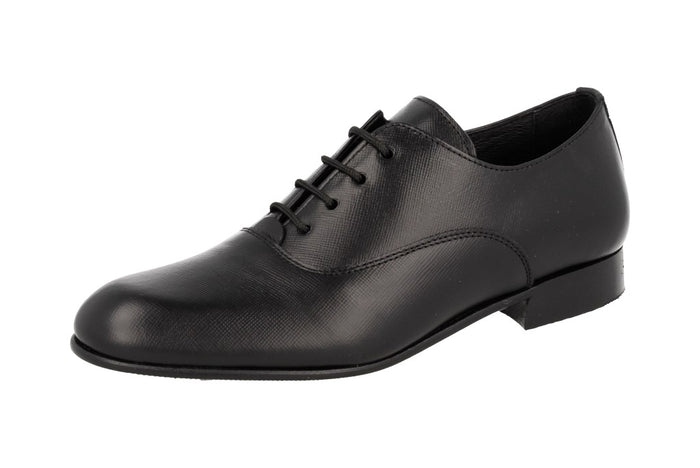 Andanines Black Textured Lace Dress Shoe