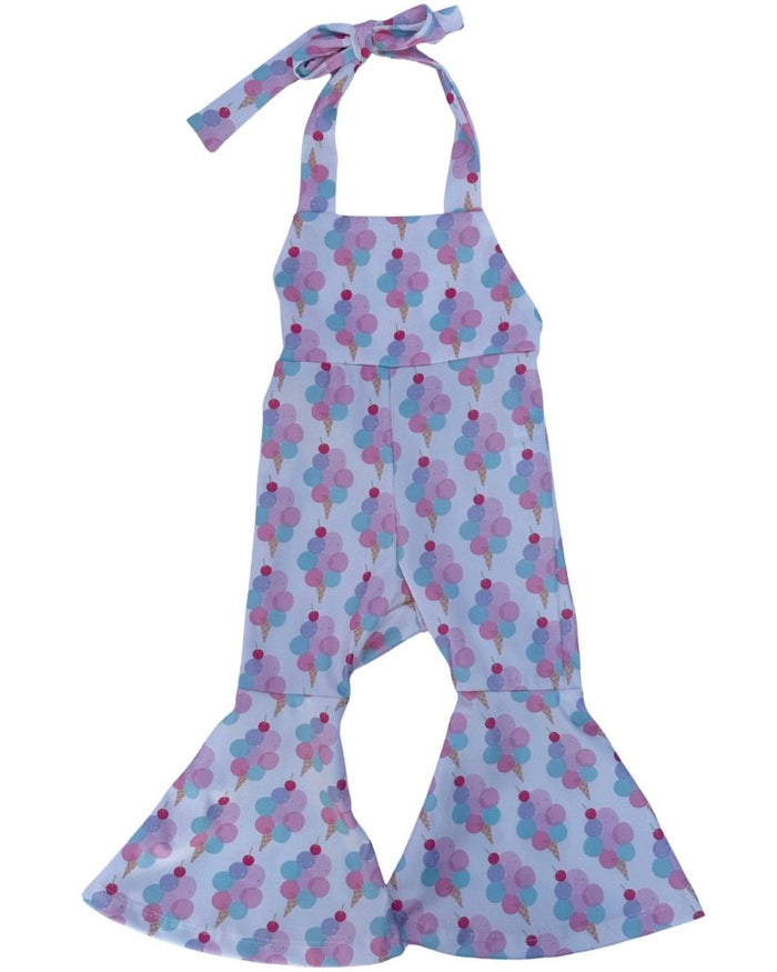 Andi Pleated Bell Bottom Jumpsuit - Bubble Yum product_type - Bailey's Blossoms