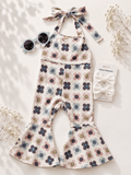 Andi Pleated Bell Bottom Jumpsuit - Petal Patch product_type - Bailey's Blossoms