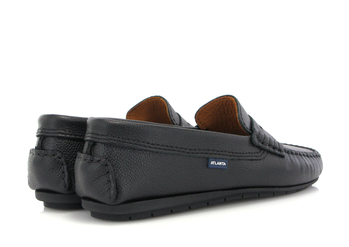 Atlanta Black Pebble Penny Loafer