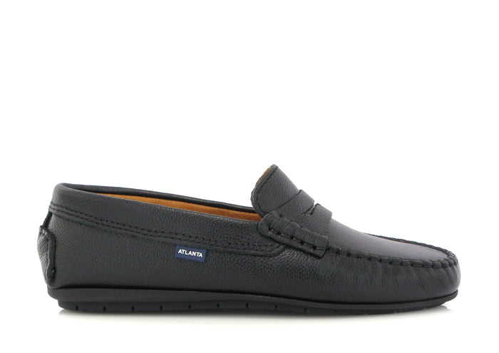 Atlanta Black Pebble Penny Loafer