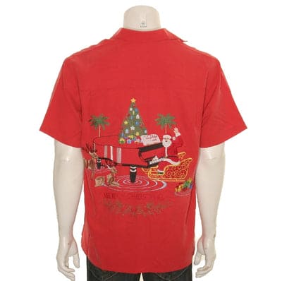 Bamboo Cay "O CHRISTMAS TREE" - Men's Aloha Shirt (SN 7777)