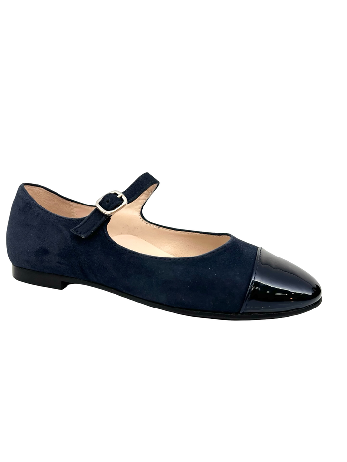 Beberlis Blue Cap Toe Mary Jane