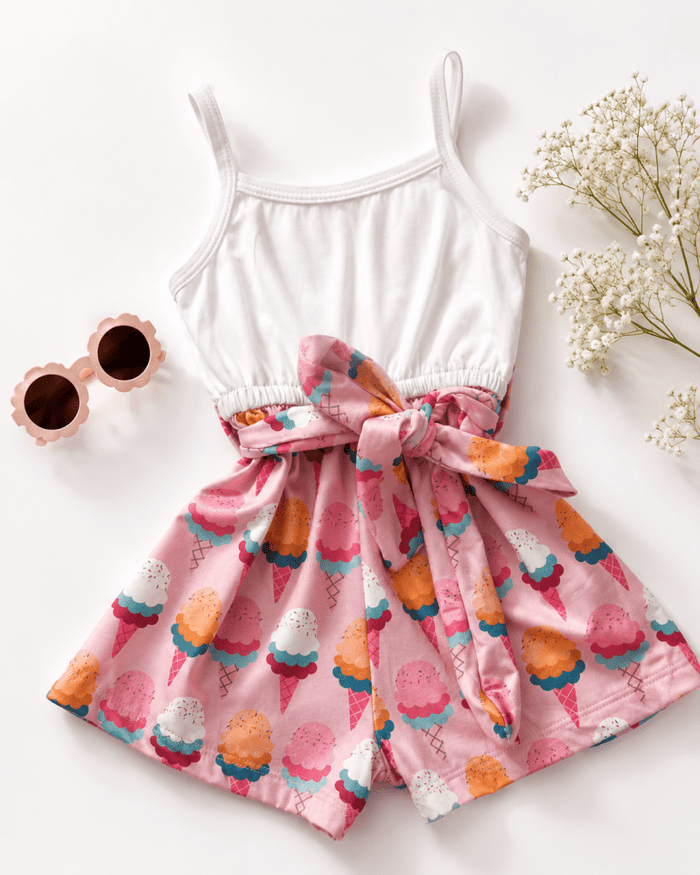Betty Camisole Romper - Sunny Sundae product_type - Bailey's Blossoms