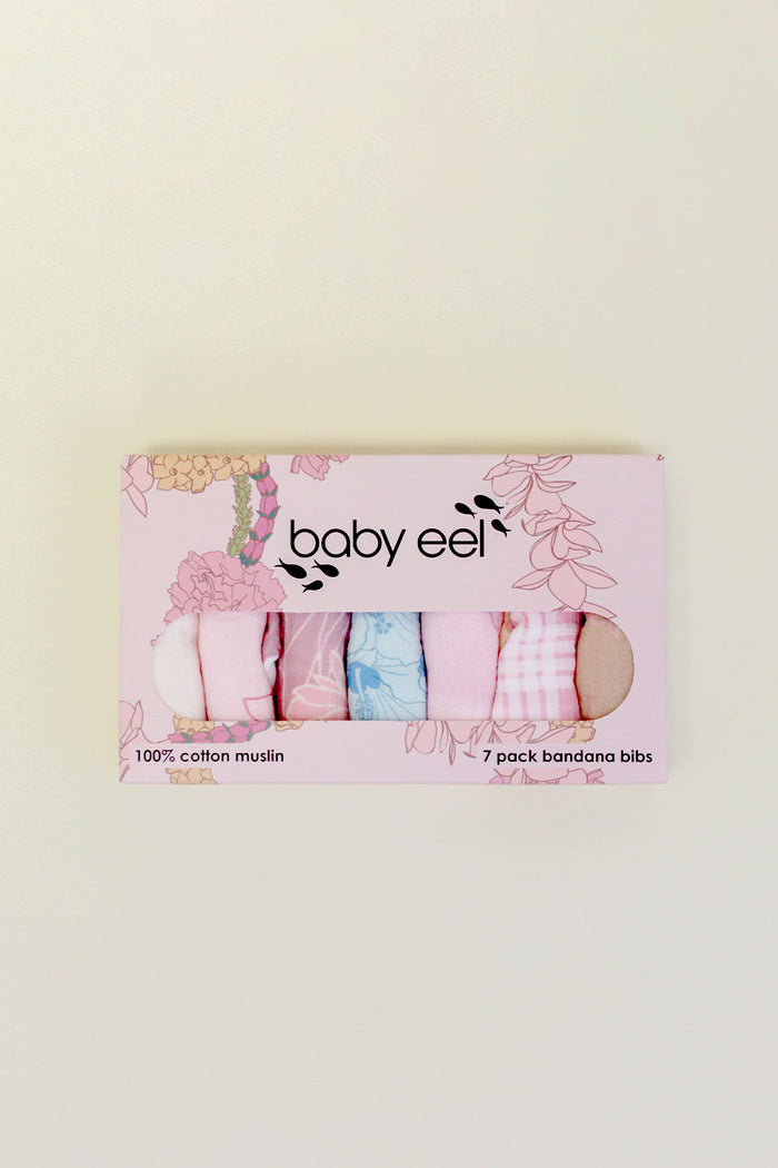 Bib 7 Pack - Rosewater Hapa Lei
