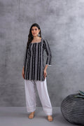 Black Floral Embroidered Farshi Salwar Set