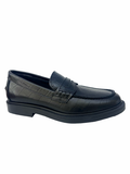 Blublonc Black Croc Penny Loafer