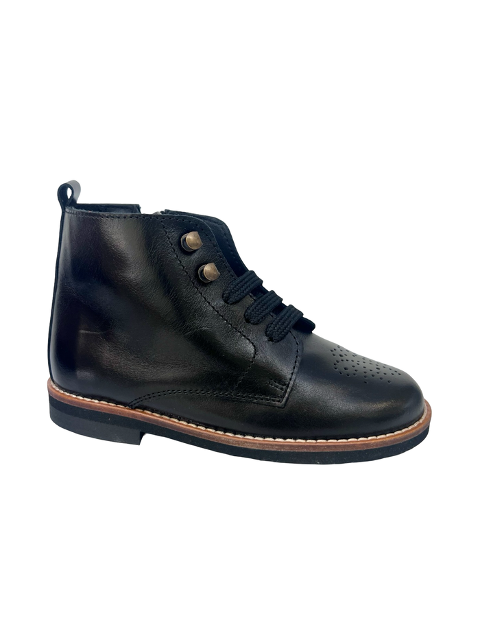 Blublonc Black Zip Bootie