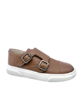 Blublonc Brown Monkstrap Shoe