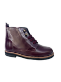 Blublonc Burgundy Zip Bootie