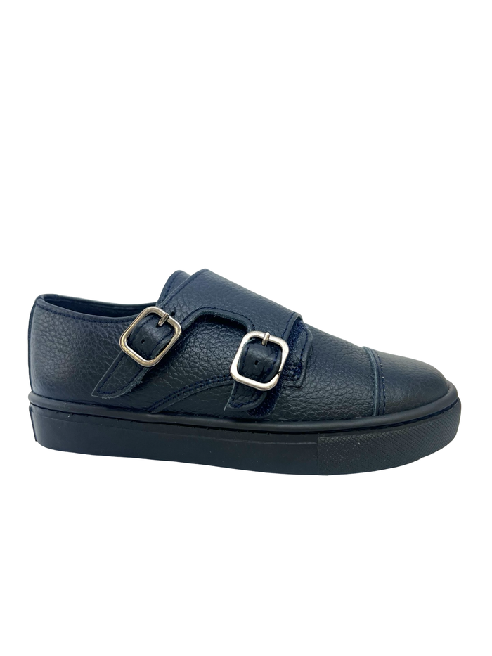 Blublonc Navy Monkstrap Shoe
