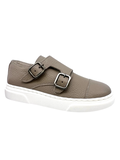 Blublonc Taupe Monkstrap Shoe