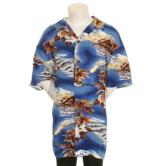 Blue Hawaii Boy's Aloha Shirt