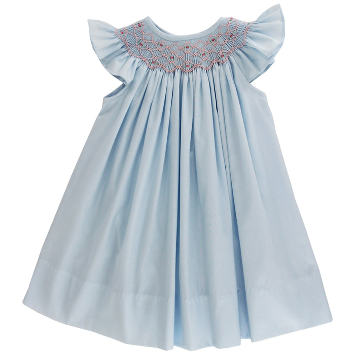 Blue with Rosebuds - Bishop