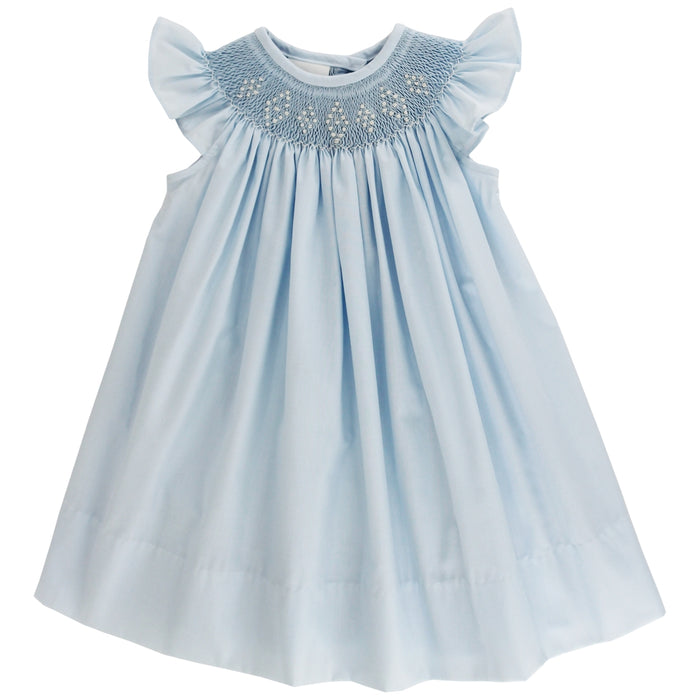 Blue with White Geometric - Bishop