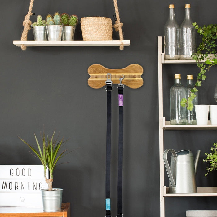 Bone Shaped Wall Mounted Leash Rack - Hawaii