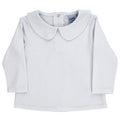 Boys Peter Pan Shirt - White Knit