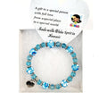 BRIGHT BLUE  BRACELET W/BOX