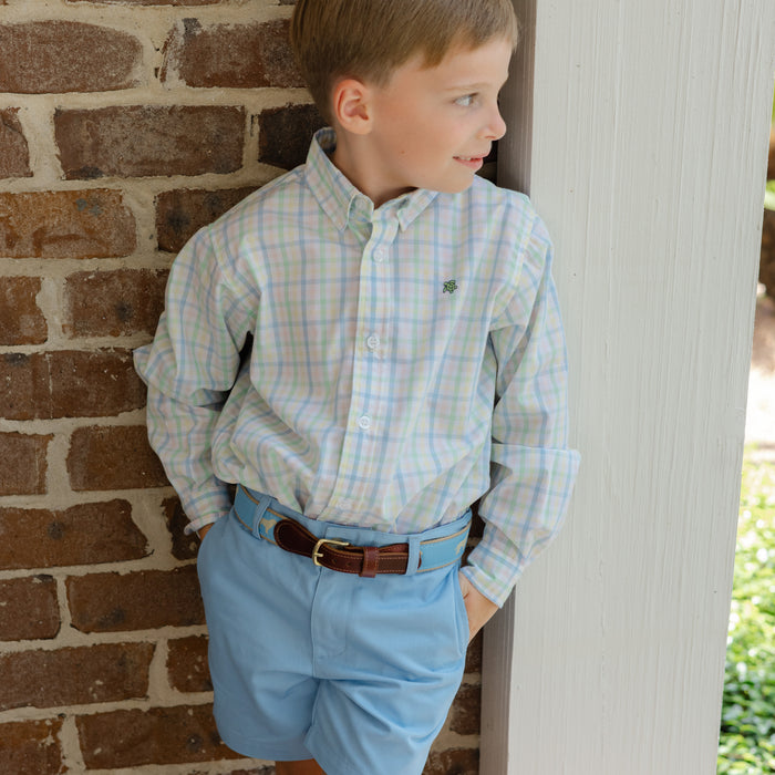 Buddy Belt - Golden Dog on Light Blue