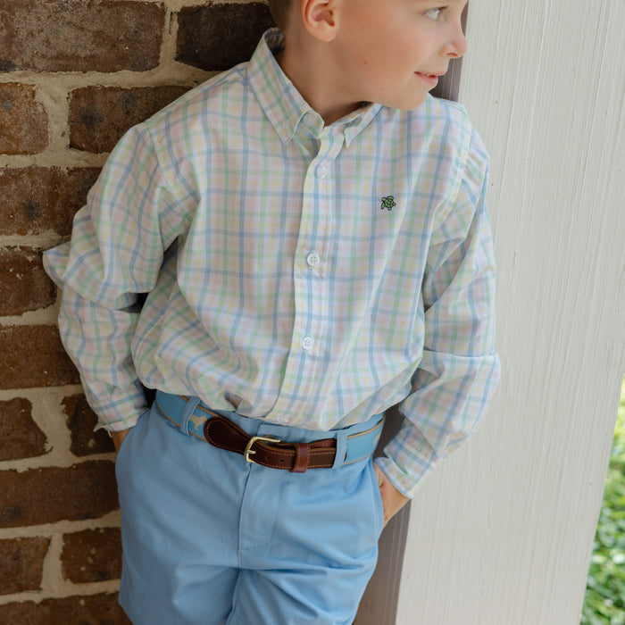 Buddy Belt - Golden Dog on Light Blue