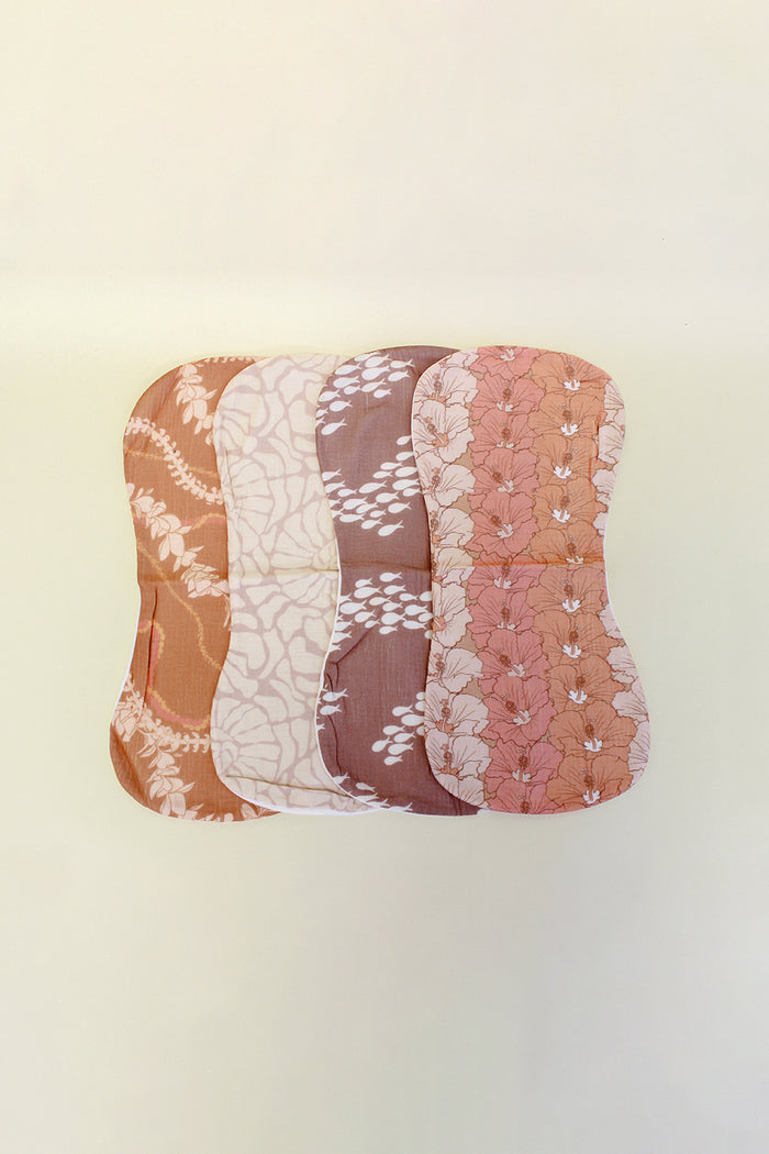 Burp Cloth 4 Pack	- Dune Flower Lei