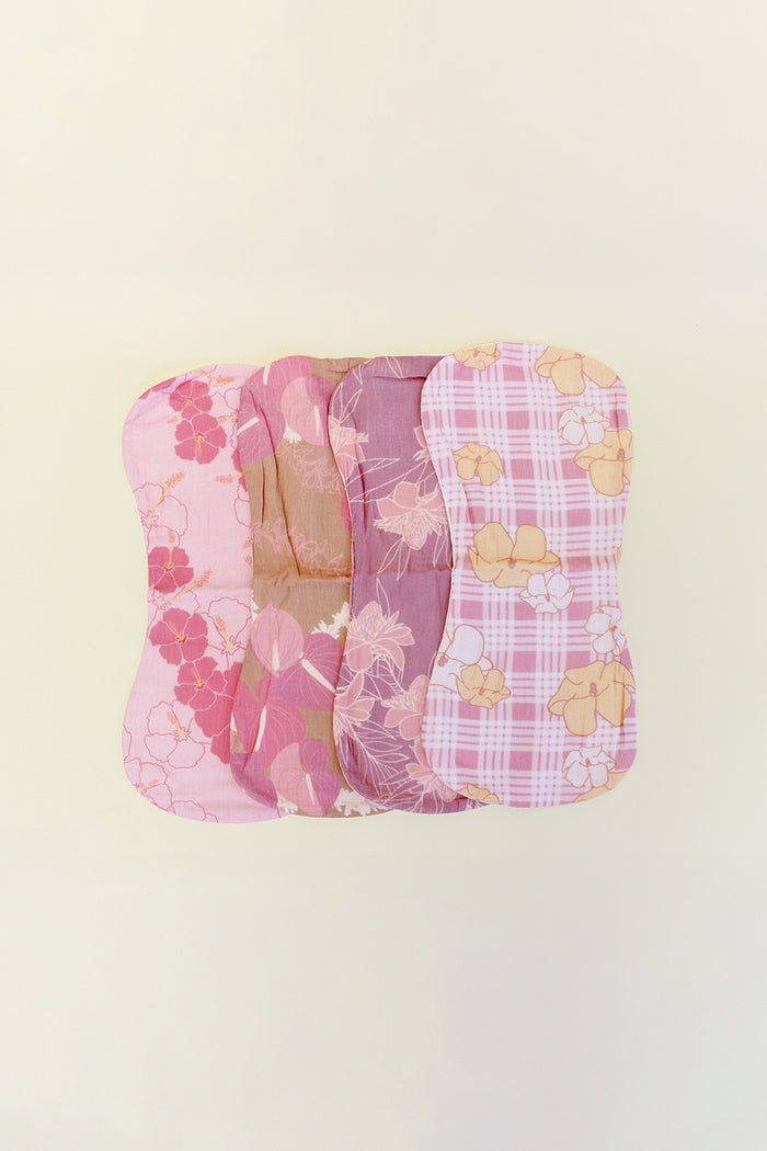 Burp Cloth 4 Pack	- Strawberry Creme Vintage HI