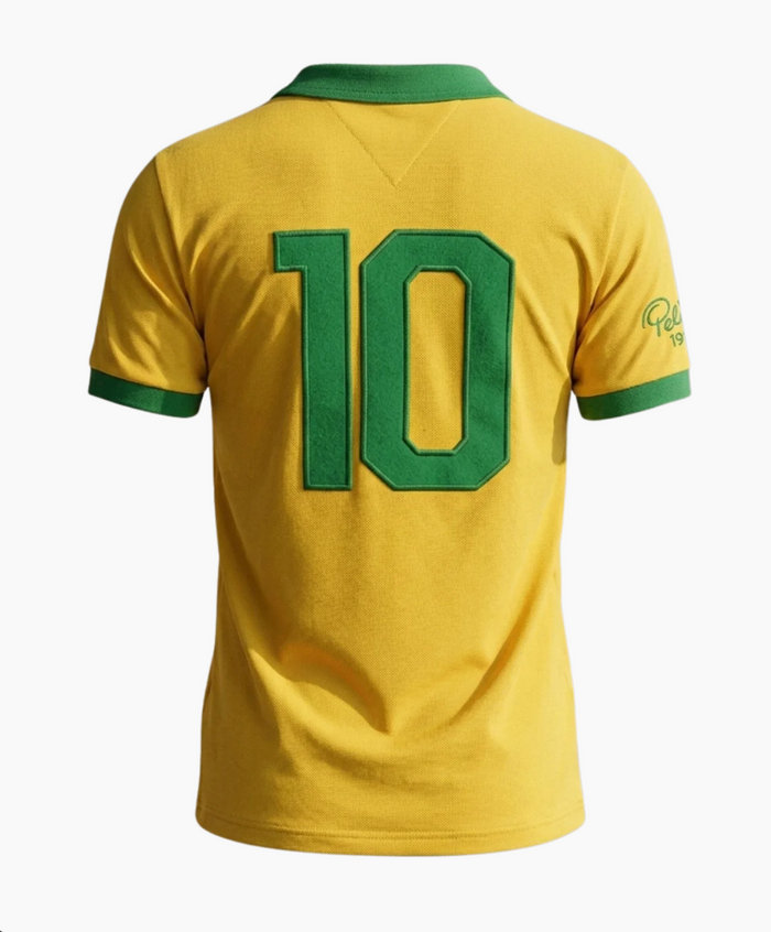 Camisa Retro Athleta Pelé 1962 - Amarela
