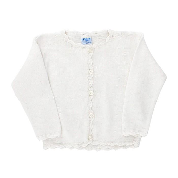 Cardigan Girls Sweater - White