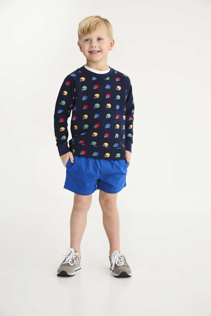 Cassidy Comfy Crewneck - Boys - French Hut! Nantucket Navy