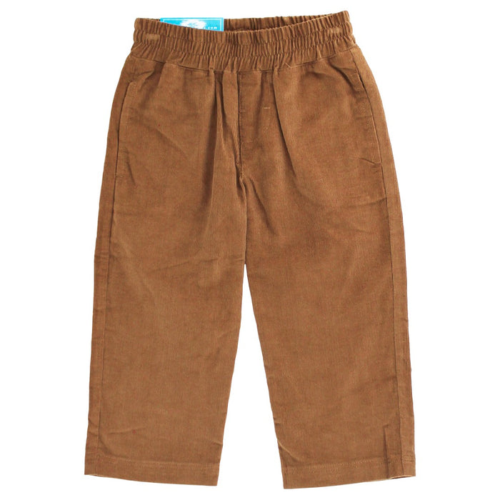 Charlie Pull On Pant - Brown Corduroy