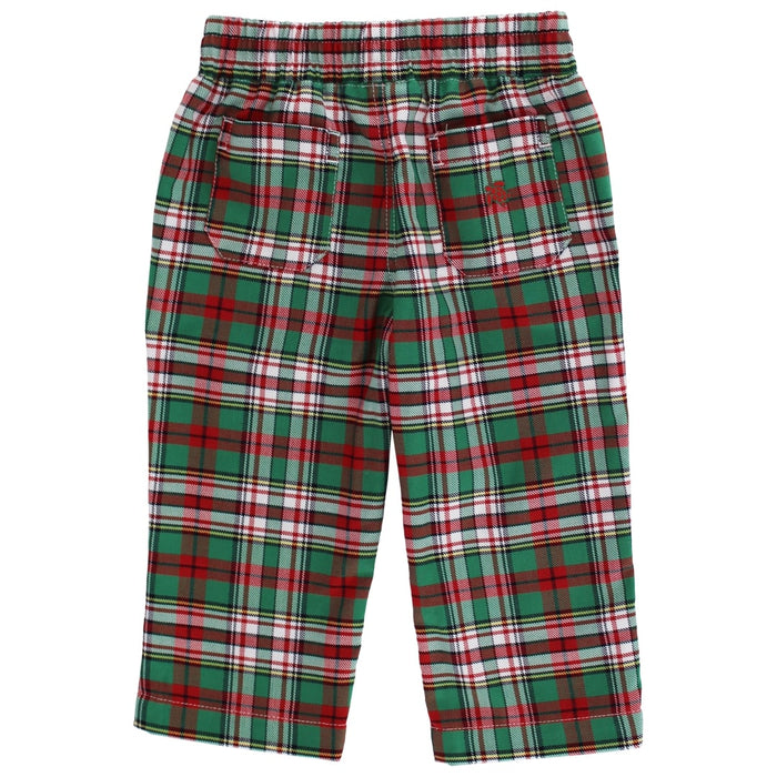 Charlie Pull On Pant - Christmas Plaid