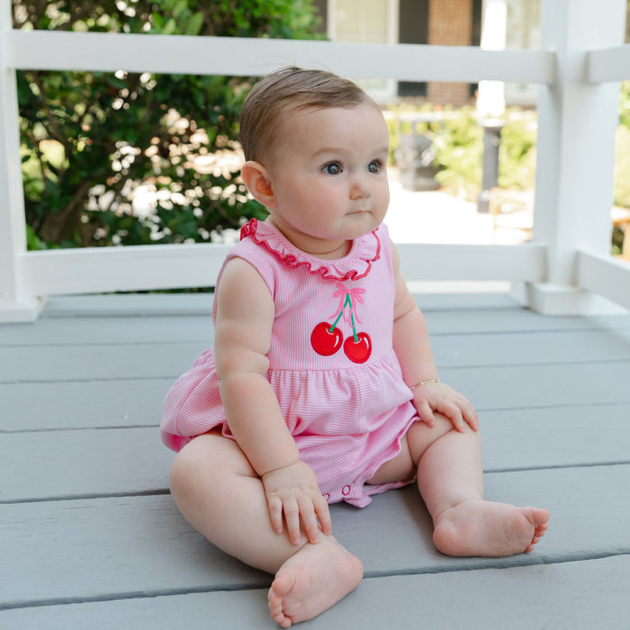 Cherry Jubilee - Knit Romper Short