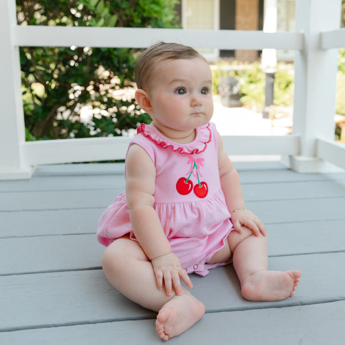 Cherry Jubilee - Knit Romper Short