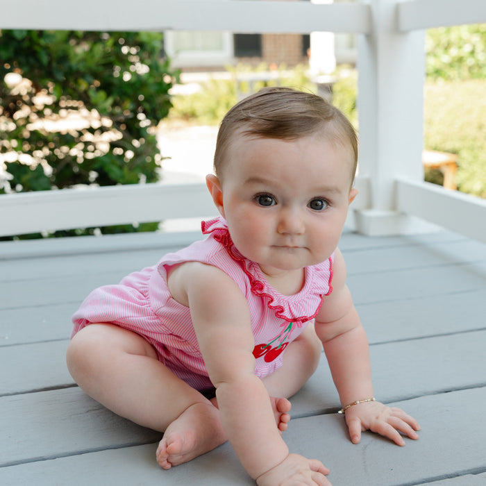 Cherry Jubilee - Knit Romper Short