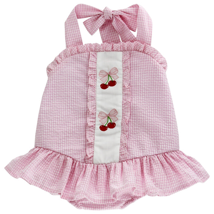 Cherry Jubilee - One Piece Swimsuit with Ruffle