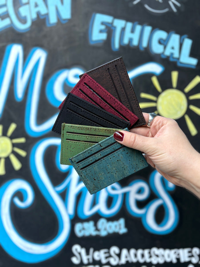 Classic Cardholder in Green Cork