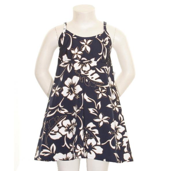 Classic Hibiscus Girls A-Line Strap Dress