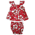 Classic Hibiscus Girls Cap Sleeve Set