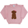 Crew Neck Sweater - Doodle on Pink
